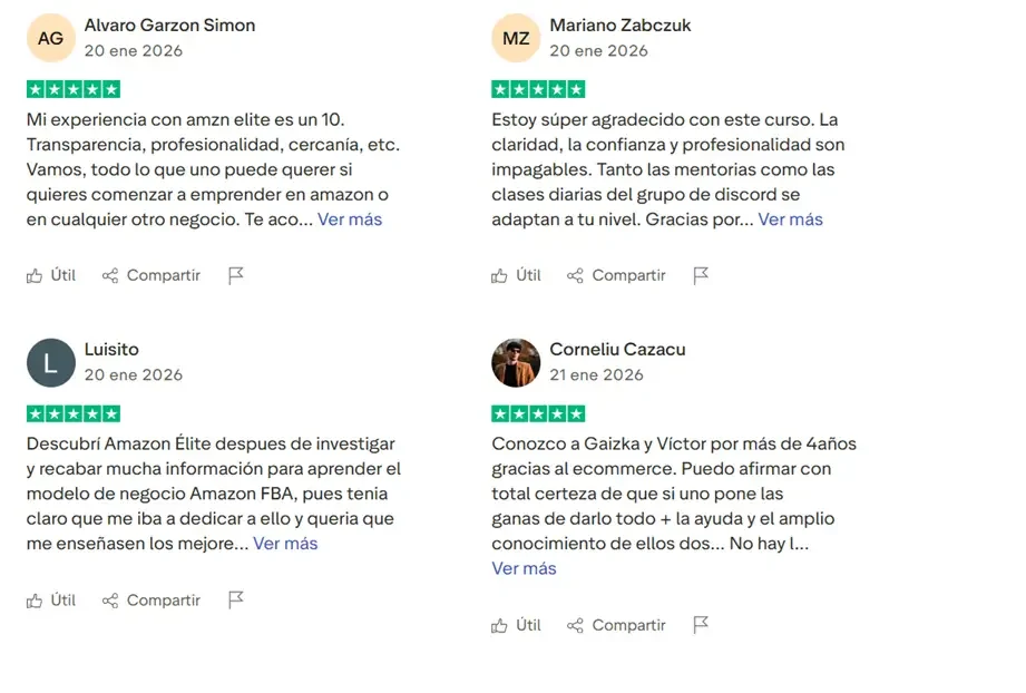 Testimonios de alumnos de AMZN Elite